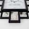 Black  "Lifetime Memories" Picture Frame Wall Collage Clock